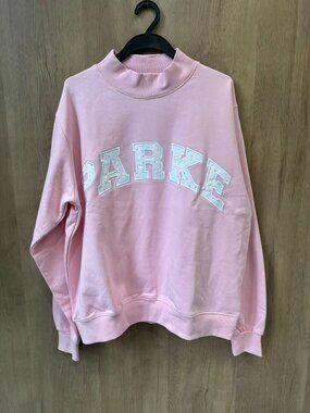 PARKE Oversized Mock Neck Sweatshirt